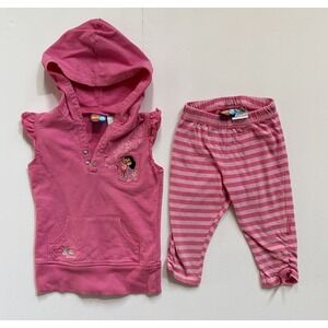 Nick Jr. Dora the Explorer toddler outfit 2 piece 4T great condition